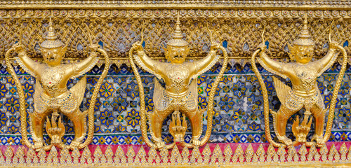 Golden Garuda in Wat Prakaew, Bangkok, Thailand