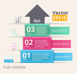 Vector modern infographic template