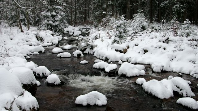 Bodewasserfall Winter vid 02