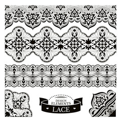 Set of lace patterns