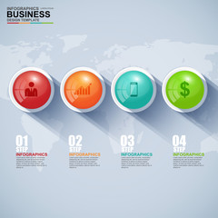 Infographics vector design template