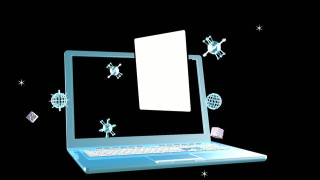 Cosmic telecommunications technologies.Animation