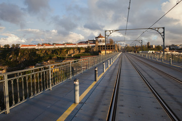 Dom Luis I Bridge Over Douro River in Porto