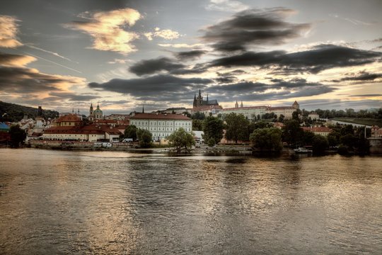 Panorama of Prague, Czech Republic. 