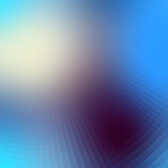 The blur effect gradually turning into faceted