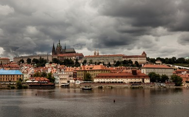 Fototapeta premium Panorama of Prague, Czech Republic. 