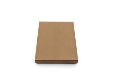 Brown paper box .