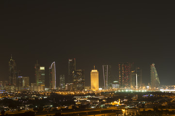 Fototapeta premium Night view of the big city