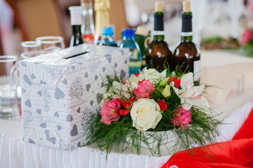 Table set for an event party