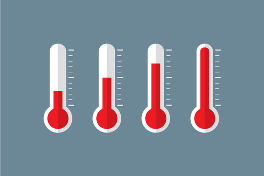 thermometer set illustration