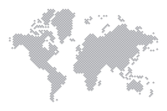 world map geometric
