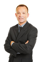 Manager mit verschr&auml;nkten Armen