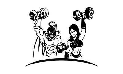 Gladiator Gym Icon Character