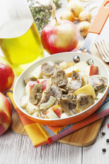 Kidneys beef in cider