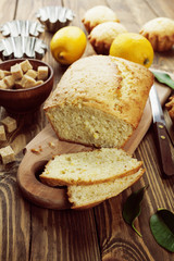 Homemade lemon cake