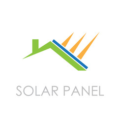 Vector sign Solar Panel