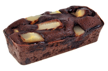 Le gâteau chocolat et poires