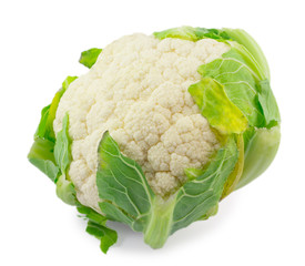 cauliflower isolated on white background