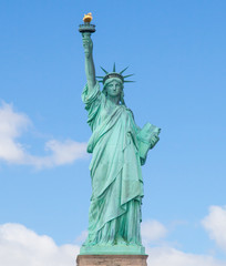 Obraz premium Widok z przodu Statuy Wolności w Nowym Jorku