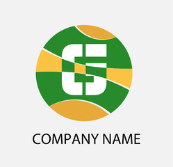 Letter G logo icon design template elements. Vector round sign