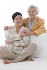 Chimiotherapie, femme Senior`
