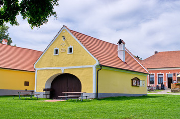 Fototapeta na wymiar Holasovice - old Bohemian village on UNESCO heritage list