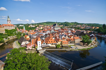 Cityscape of Cesky Krumlov ( UNESCO heritage list)
