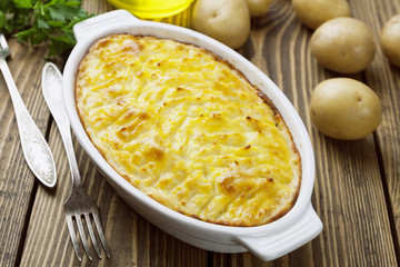 Potato casserole with meat