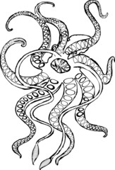 Kraken mythical sea monster