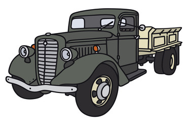 Hand drawing of an old truck