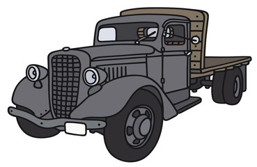 Hand drawing of a classic truck