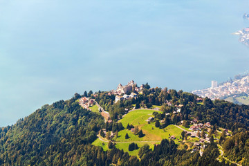 Obraz premium Aerial view from the Rochers de Naye, Switzerland