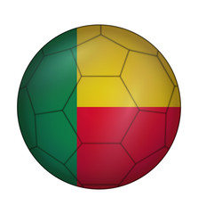 Fototapeta premium soccer ball flag of Benin