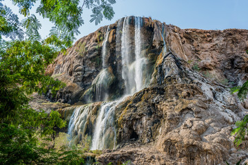 ma'in hot springs waterfall Jordan
