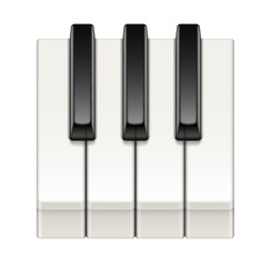 Fototapeta premium Touches de piano vectorielles 1