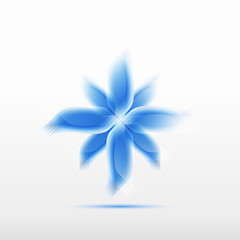 Naklejka premium cornflower abstract blue icon symbol logo vector
