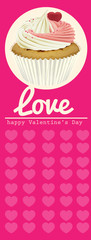 Valentine cupcake