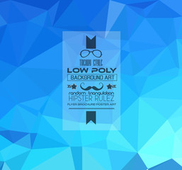 Low Poly trangular trendy hipster background