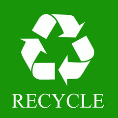 Recycle symbol illustration