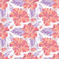 Foto op Plexiglas anti-reflex Seamless floral pattern © tets