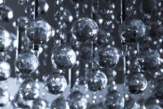 Lamp crystal light background