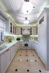 White kitchen interior