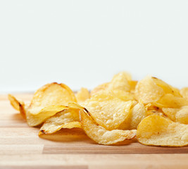 potato chips close up