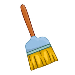 broom isolated illustration