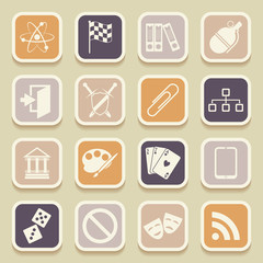 Universal Icons For Web and Mobile. Vector illustration