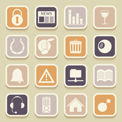 Universal Icons For Web and Mobile. Vector illustration