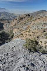 Mountains with blue sky