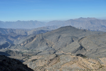 Fototapeta na wymiar Mountains, Jabal Nakhal, Sultanate of Oman