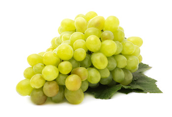 white grape on white background