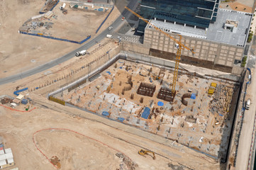 Baugrube für Hochbau